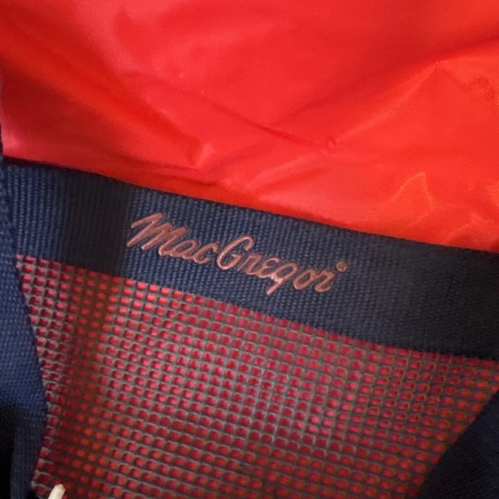Vintage Retro 90's MacGregor Sport Duffle Bag Teal Red 24x12x11